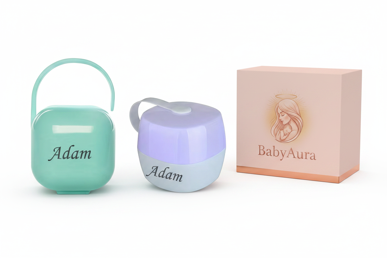 BabyAura Pacifier Holder Cases - Hero Product Shot